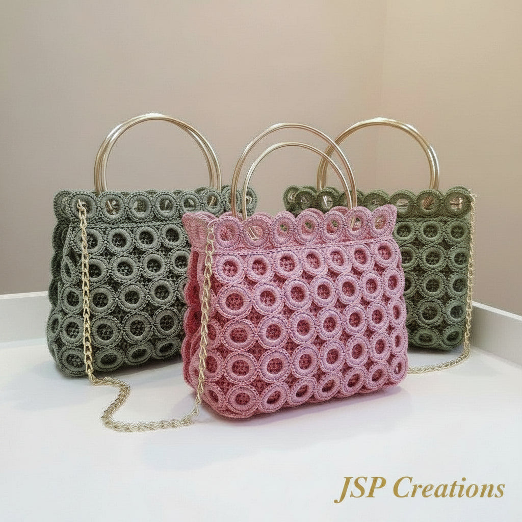 Handcrafted Crochet Luxury Bag