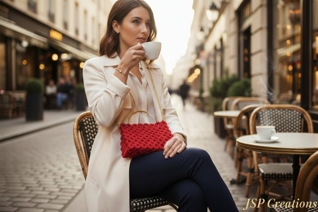 Handcrafted Crochet Luxury Bag